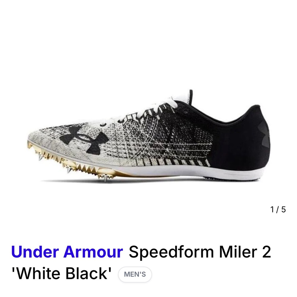 Under Armour speedform Miller 2 running spikes